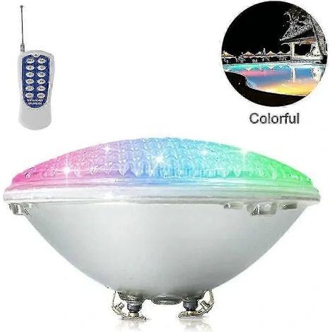 Projecteur LED pour piscine, projecteur de piscine PAR56 RGB 18 W