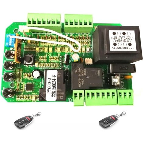 Kit d'ouvre-portes automatiques Large utilisation ouvre-porte coulissante unité de commande de moteur contrôleur de carte PCB plaque de carte électronique pour accessoires de portail coulissant ( Colo (1/5)