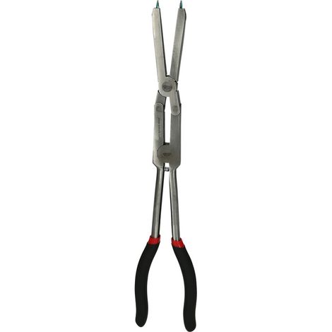 KS Tools - Pince à circlips à double articulation pour circlips extérieurs, 345mm - 500.7016 (1/2)