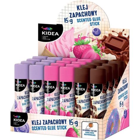 Barras de pegamento perfumadas Kidea 15 g (24 unidades)