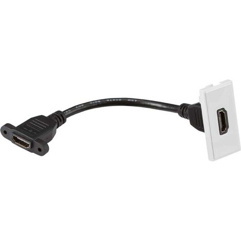 Knightsbridge NETHDMIWH Modulo di uscita HDMI, bianco, 25 mm x 50 mm