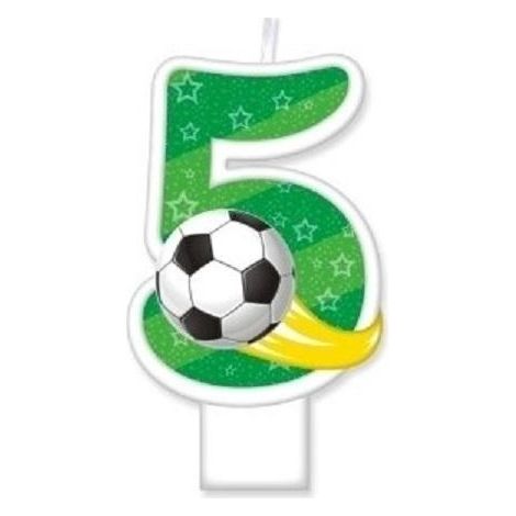 Vela de cumpleaños de 5 bolas y 8 cm