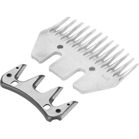 Lame en acier inoxydable pour la tonte des moutons, haute dureté, lame remplaçable (lame droite à 13 dents (+ lame rotative)) (1/5)