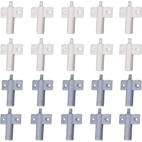 20 amortisseurs de porte de cuisine, amortisseurs de placard, amortisseurs de tiroir, amortisseurs doux et silencieux, blanc et gris (1/4)