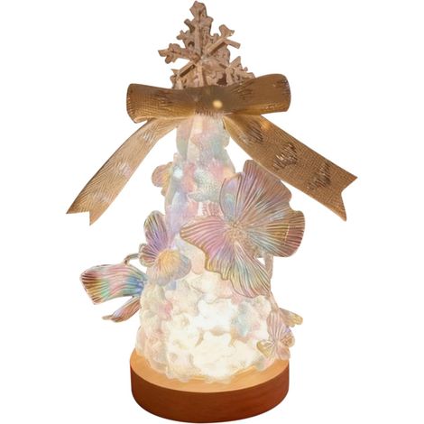 DIY Tree Lamp - Christmas LED Night Light for Kids PVC Build with USB Power, 7x15cm Compact Size, Creative Nightstand Lamp for Bedroom Nursery Dorm Home Office Holiday Birthday Project (1/5)
