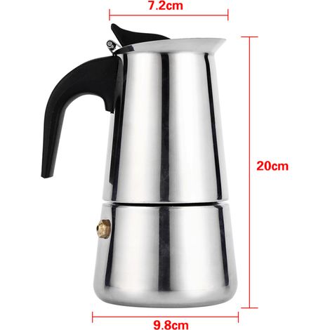 300 ml Edelstahl-Kaffeemaschine im italienischen Stil für den Herd zu Hause oder im Büro (1/3)