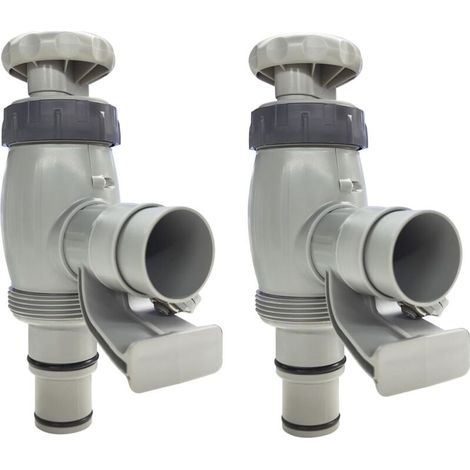 Pieces Piston Pool Valve for Above Ground Pools, Swimming Pool Replacement Parts with On/Off Valve, Pool Accessories for Intex Pool Hose Adapter and Pool Hose Holder (1/5)