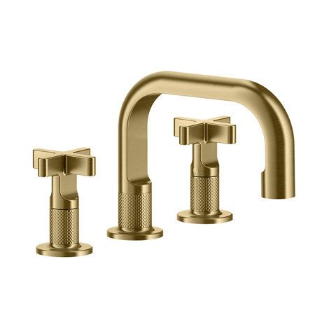 Gessi Inciso+ Mélangeur lavabo 3 trous, bec H=59 mm x saillie 140