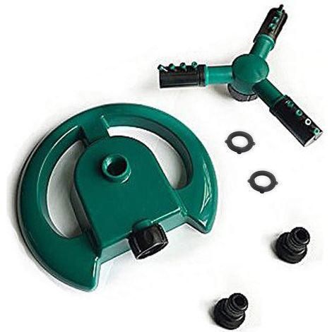 Arroseur automatique pour pelouse de jardin, 3 bras, rotation à 360 degrés, système d'irrigation pour arroser vos plantes, fleurs, légumes (1/5)
