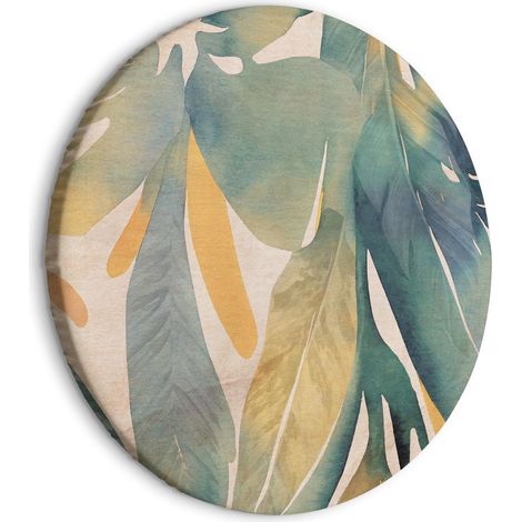 Cuadro redondo artgeist beige 80x80 cm lienzo moderno