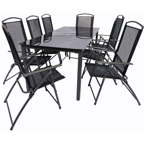 9pcs Gruppo di sedute Set di mobili da giardino 189S 105x189x90 - VCM