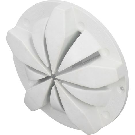 Bonde de fond de piscine ronde blanche en PVC blanc pour spa et salle de bain (1/5)