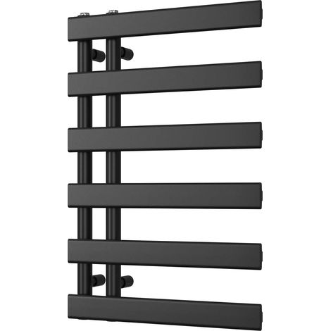 Agar - Black Towel Radiator - H748mm x W500mm (1/3)