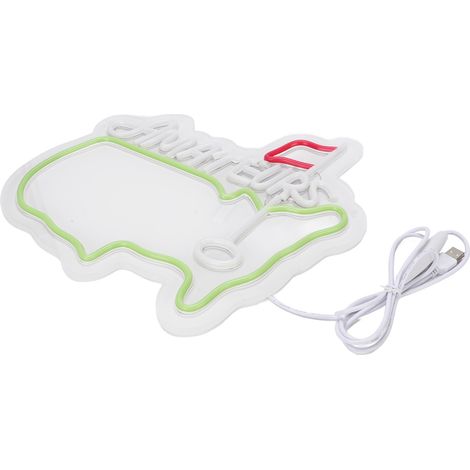 Enseigne Amateurs Verte Éclairage LED Réglable Alimenté USB Décoration Murale Chambre Pièce Club Salle de Jeux (1/5)