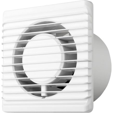 1 Ventilateur Ø 100 mm, silencieux 26dB, faible consommation 93m³/h, pour salle de bain et cuisine