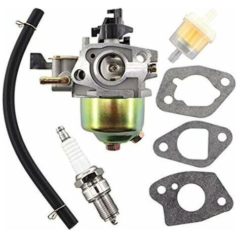 Carburatore con guarnizione, filtro carburante e candela per tosaerba HR194, HR195, HR214, HR215, HR216, GXV120, GXV140, GXV160, sostituisce i codici 16100-ZE6-W01, 16100-ZG9-803, 1 (1/5)