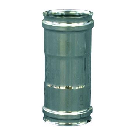 Manicotto Tubo In Acciaio Inox    Cm 15 - Attacco F/F