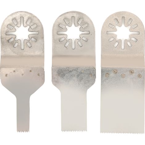 3-teiliges Set oszillierender Sägeblätter aus geradem Edelstahl zum Schneiden von Holz und Kunststoff (10 mm/20 mm/34 mm) (1/5)