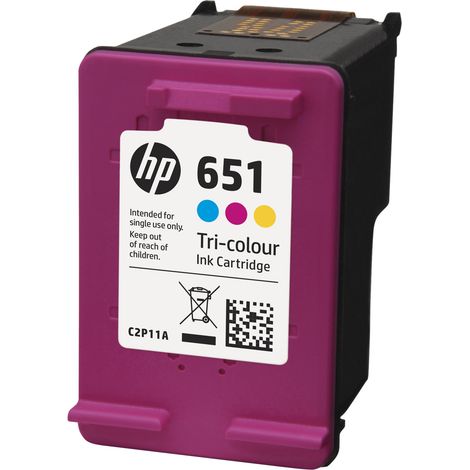Cartouche d'encre couleur HP 651 C2P11AE (1/4)
