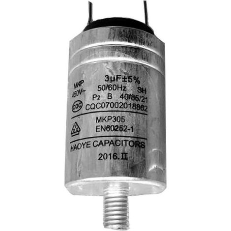 Condensateur MKP-3UF 450 V CA pour lave-vaisselle, boîtier en aluminium (1/5)