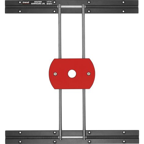 TREND Router Surfacing Jig, dima compatta adattabile per lavori di piallatura, affilatura e scavo su materiale largo o di forma irregolare, RS/JIG (1/4)