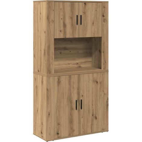 Maison Exclusive - Credenza Rovere artigianale 80 x 33 x 150 cm Legno multistrato