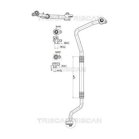 Conduite à haute/basse pression, climatisation TRISCAN 9010 16031 FORD 1730434