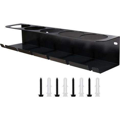 Porte-bouteilles spray et aérosol mural – Support mural polyvalent pour outils électriques, accessoires de chantier et matériel de bricolage – Design robuste et gain de place