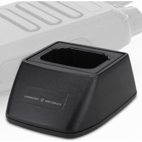 Station de recharge pour talkie-walkie de bureau avec adaptateur secteur universel 100-240V (fiche UE incluse)