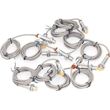 Capteur de proximité inductif PNP NO 3 fils, 10 pièces, interrupteur de proximité, accessoire d'alimentation 6-36VDC, détecteur de présence (1/5)
