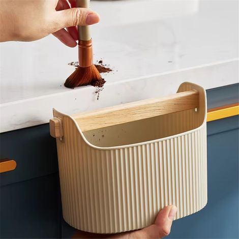 Contenitore capiente per fondi di caffè, bianco latte (1/5)