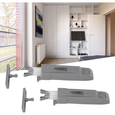 2 Pièces Fermetures de Cabinet Automatiques Anti-Collision ABS - Système de Rebond et Auto-Blocage pour Portes de Placard, Armoire et Bibliothèque (1/5)