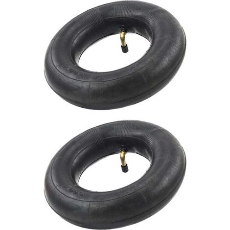 Pack de 2 Chambres à Air Valve TR87 pour Diable Chariot Brouette Dimensions 3.00-4 10X3 260X85 Noir