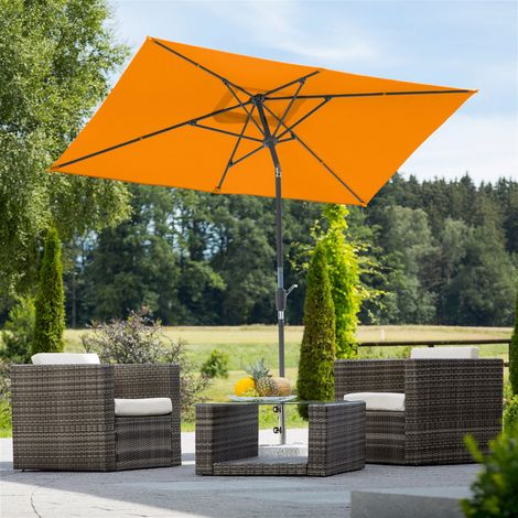 Schneider Sonnenschirm Tunis mandarine 270 x 150 cm Marktschirm (1/5)