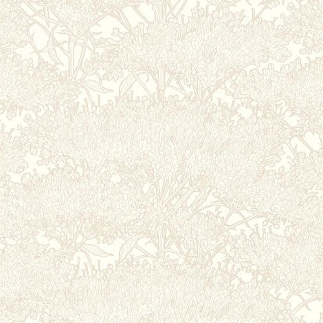 Papier peint fleuri couleur claire Tapisserie motif fleur pour salon Papier peint intissé idéal pour chambre adulte & entrée (1/5)