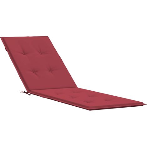 Maison Exclusive - Liegestuhl-Auflage Weinrot (75+105)x50x4 cm (1/5)
