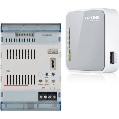 Kit domotico MyHome con Server F460 e router TP-link Bticino F460KIT