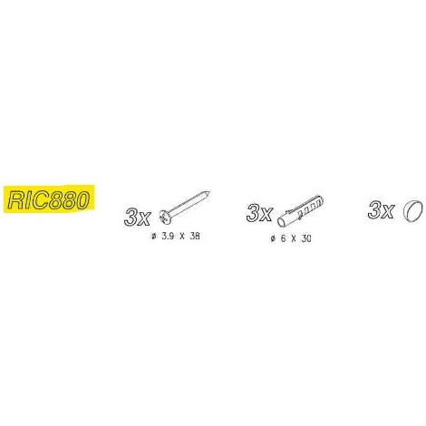 Sacchetto viti fissaggio a muro per Open Suite RIC880 - -  SAMO - - (1/2)
