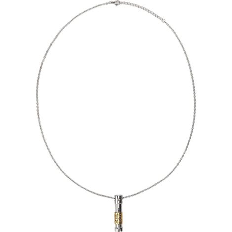 Pendentif parfumé en acier titane, creux et résistant, porte-bonheur portable pour offrir en cadeau (1/5)