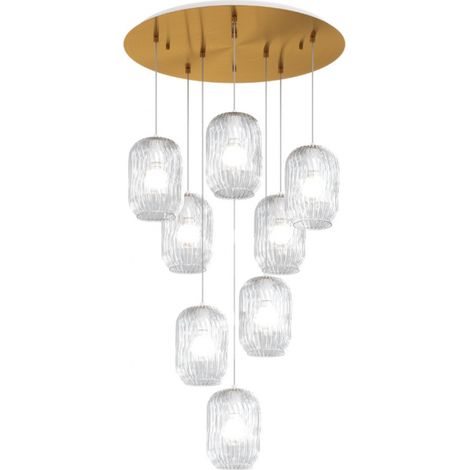 Plafoniera classica top light tender 1181 os s8 t tr e27 led vetro lampada soffitto (1/5)