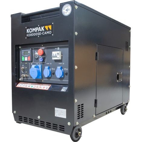 Generador Diésel Monofásico Insonorizado 6,3KW (230V) KD8000SE-CAMO KOMPAK (1/5)