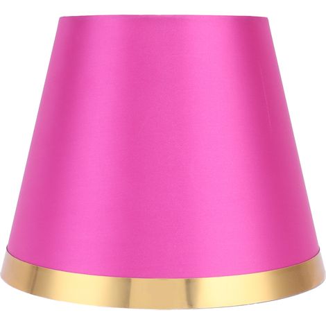 Abat-jour en tissu rouge rosé style européen moderne pour lampe de table E27, luminaire de sol PX131.