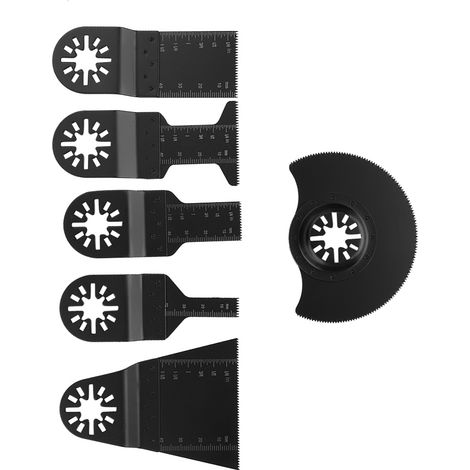 Lot de 6 lames de scie oscillantes standard pour outils multifonctions électriques (1/5)