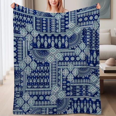 Couverture de lit en polaire, couverture légère et cosy en microfibre pour le printemps, décoration intérieure élégante, cadeau pour femmes hommes, 6080 pouces (1/4)