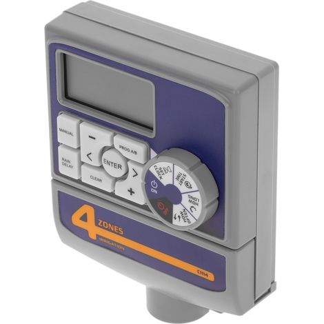 PrimeMatik - Programmateur d'irrigation électrique pour usage intérieur pour 4 zones d'irrigation (1/5)