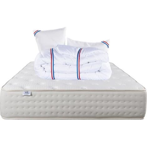 Matelas - Purlux - 140 x 200 cm - Mousse - 26 cm - 2 oreillers + couette