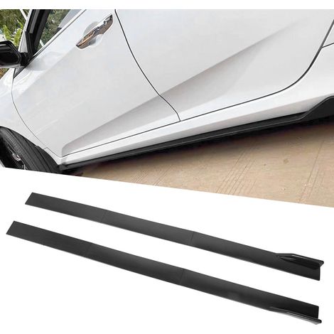 Bas de caisse de voiture en trois sections, texturé fibre de carbone, en 6 pièces, universel pour toutes les voitures, 2 m