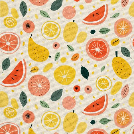 Tela decorativa para exteriores Oxford - Motivo frutal DX6883 (1/5)