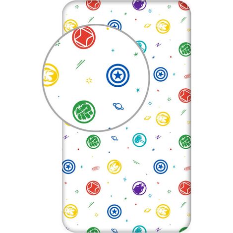 Filiyano-Housse de couette 90x200 cm avec symboles des Avengers