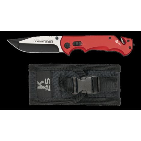 couteau de secours k25 robuste avec étui de protection